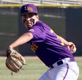 Lemoore pitcher Emiliano Murrillo pitches in the final inning for the victory. 